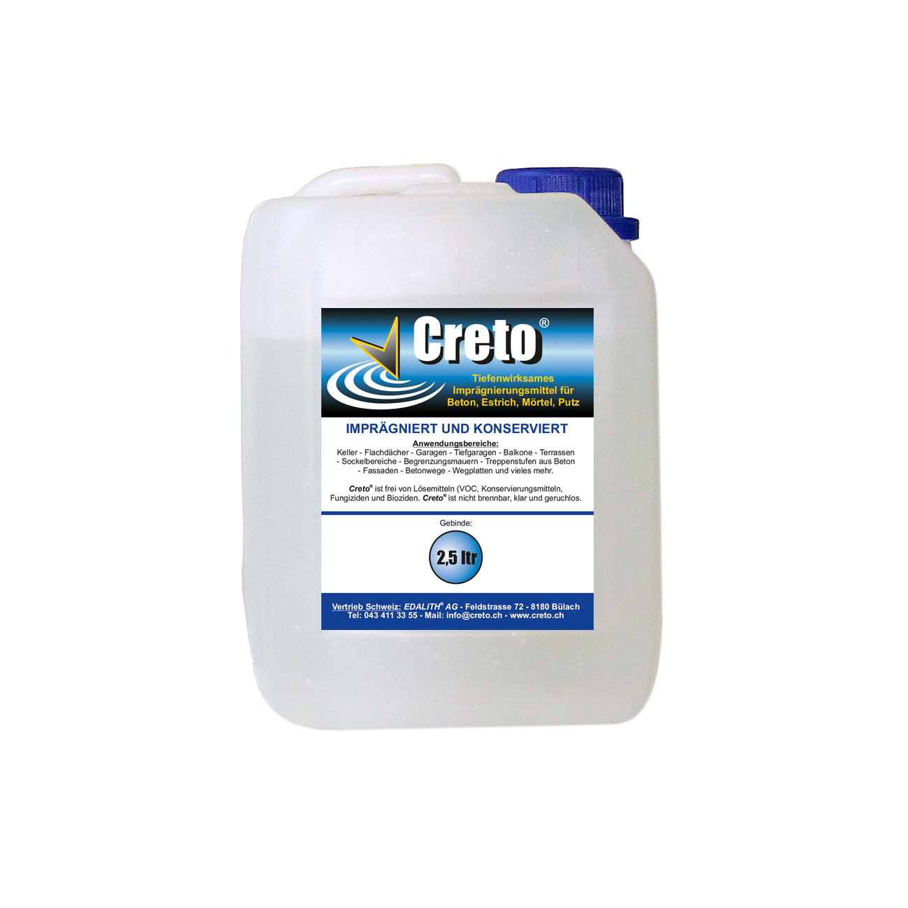 Creto®-Betonimprägnierungsmittel 2,5l